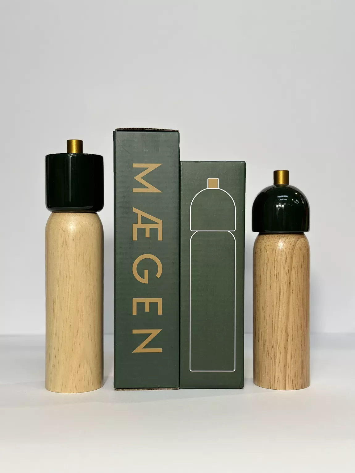 MAEGEN - Poivrier/Salière GREEN & GOLD
