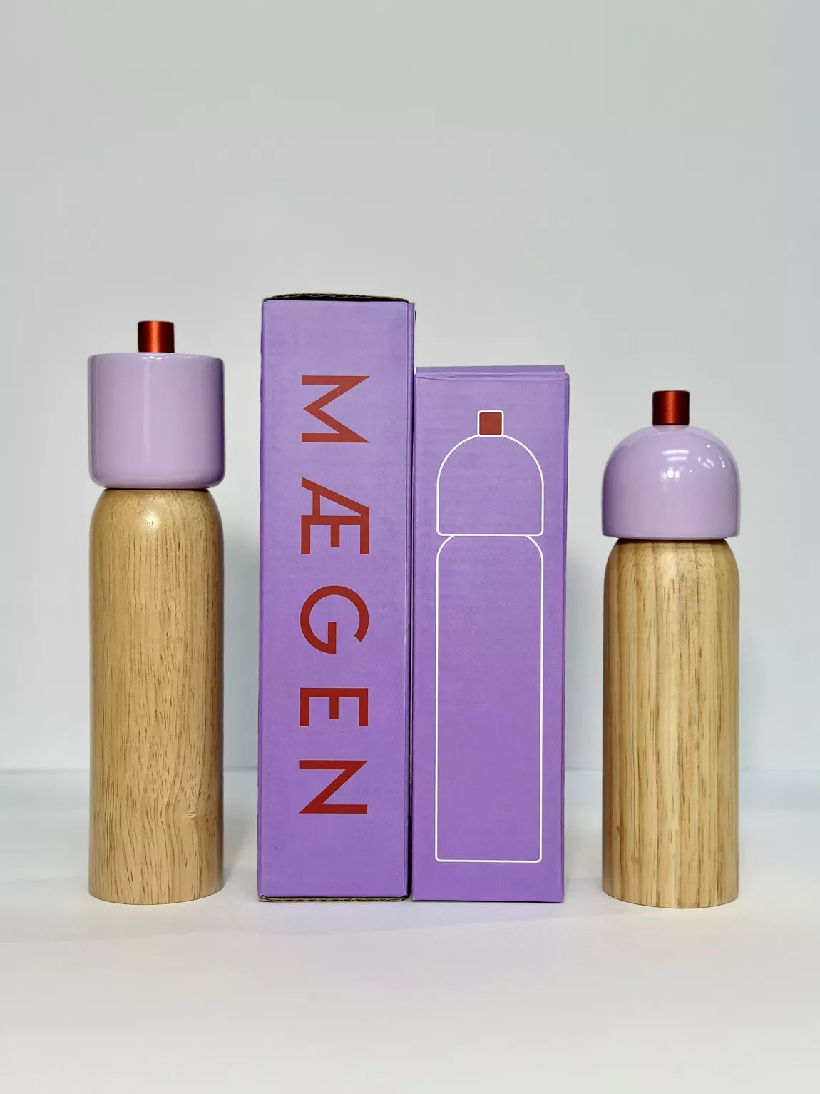 MAEGEN - Poivrier/Salière LILAC & RED