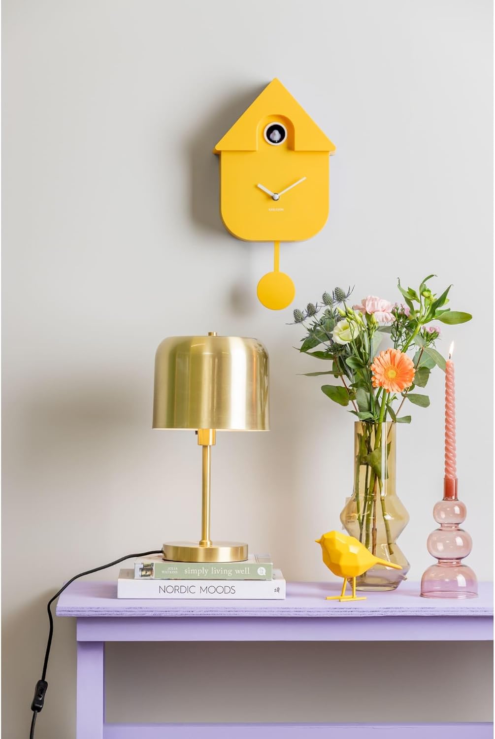 KARLSSON - Horloge CUCKOO Jaune