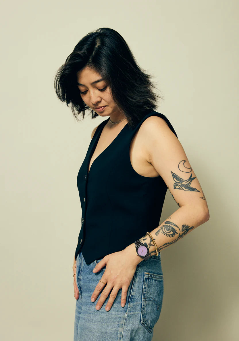 NIXON - Medium Time Teller - Gunmetal / Lavender / Gold