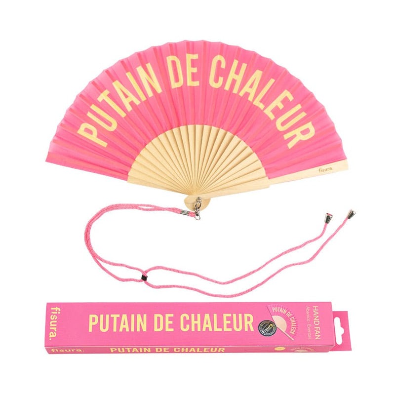 FISURA - Éventail Rose PUTAIN DE CHALEUR
