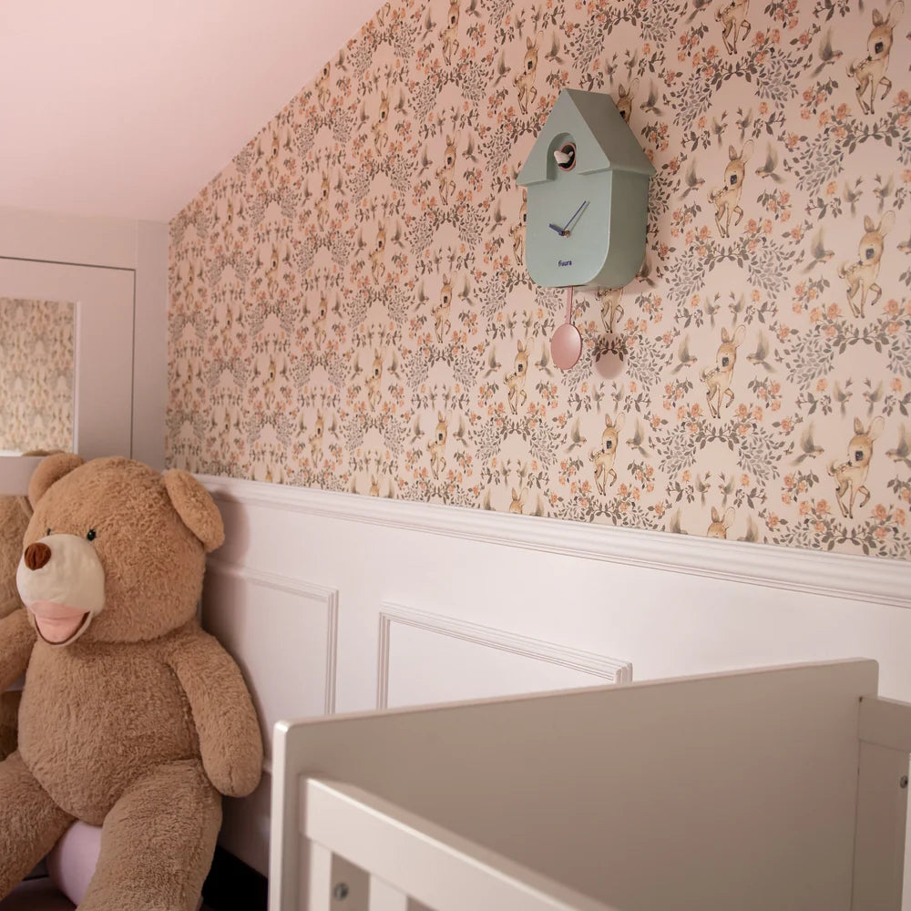 FISURA - Horloge CUCKOO Turquoise/Rose