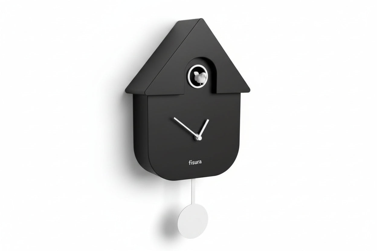 FISURA - Horloge CUCKOO Noir