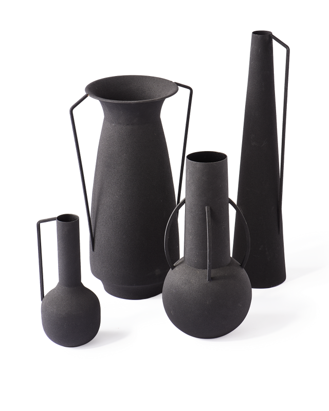 POLS POTTEN - Vases ROMAN Black Set