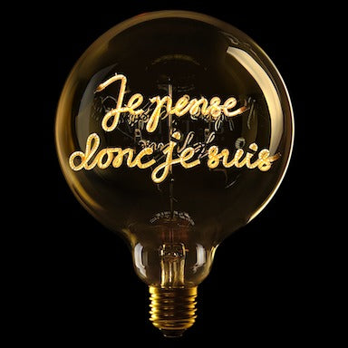 MESSAGE IN THE BULB - JE PENSE DONC JE SUIS