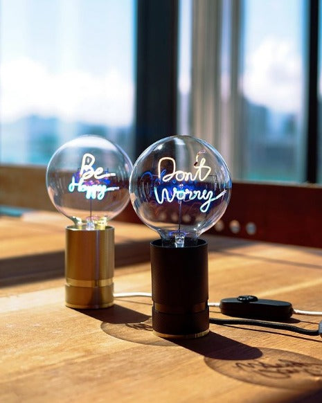 MESSAGE IN THE BULB - MADISON SOCLE SMALL