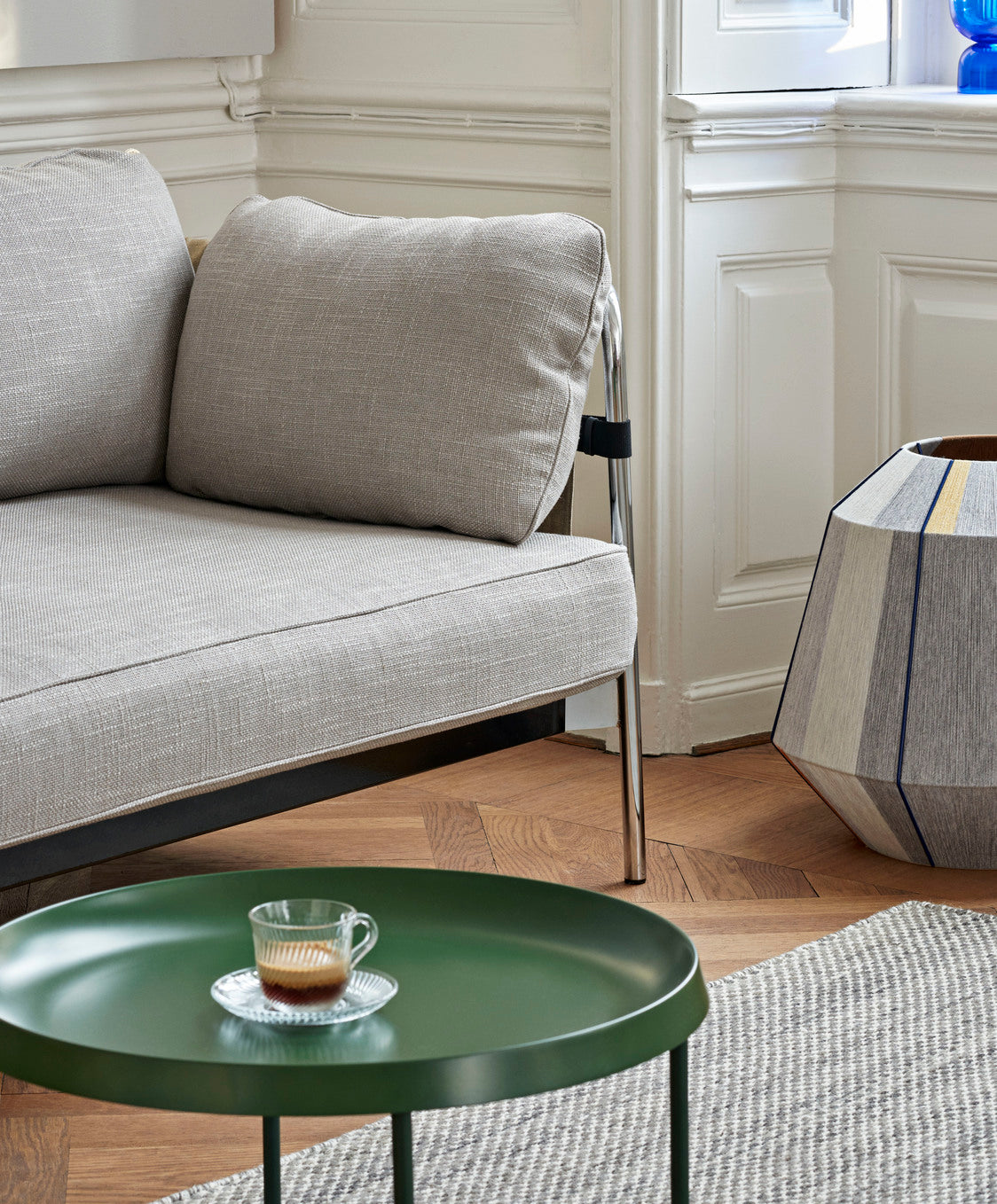 HAY - Tulou table basse Ø55 X H35 couleur vert mat
