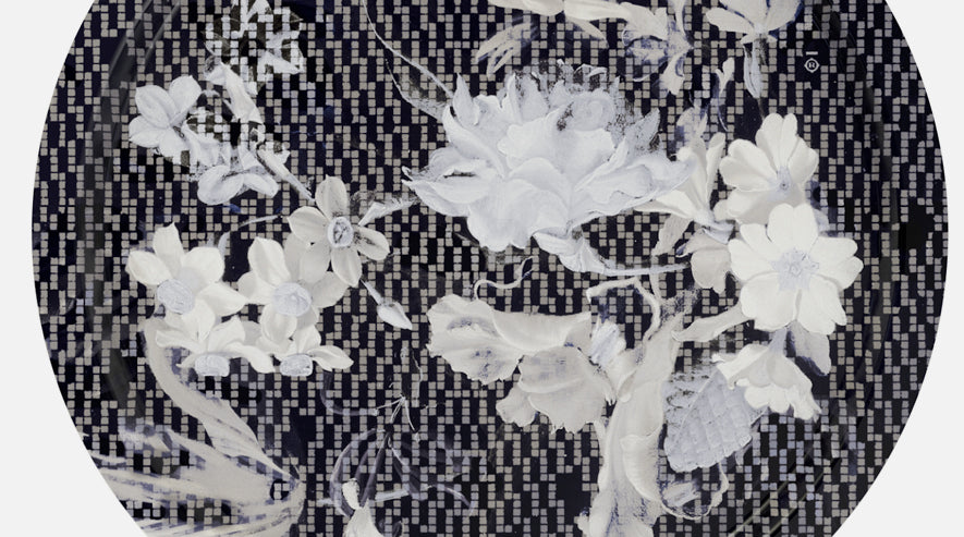 Ibride - Plateau medusa Ø 46 - Saphir