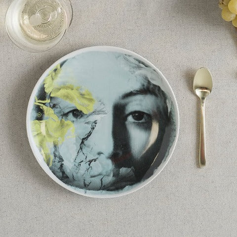 Ibride - Set de 4 assiettes en porcelaine 21cm - River