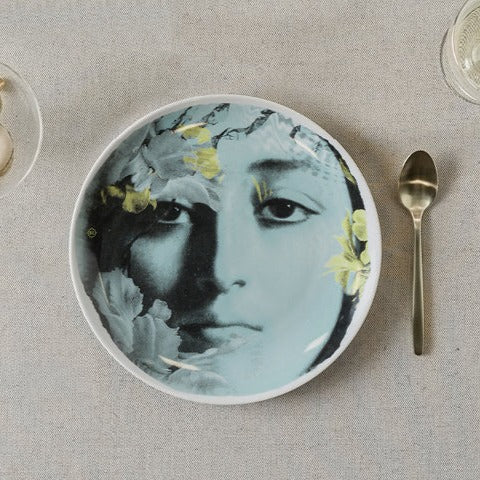Ibride - Set de 4 assiettes en porcelaine 21cm - River