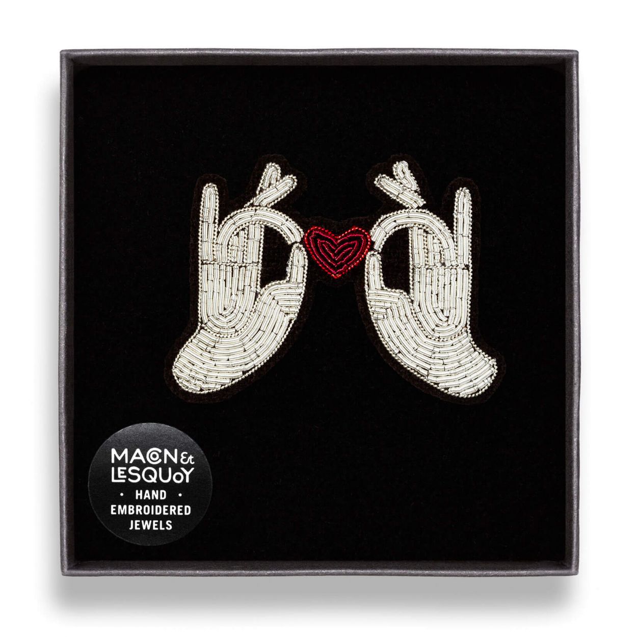 MACON & LESQUOY - MAINS COEUR - Broche