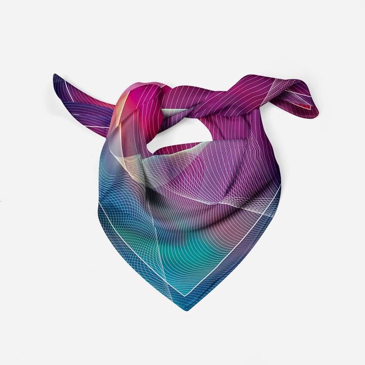 TELLMEE - Foulard en soie ''Wave''