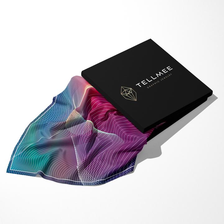TELLMEE - Foulard en soie ''Wave''