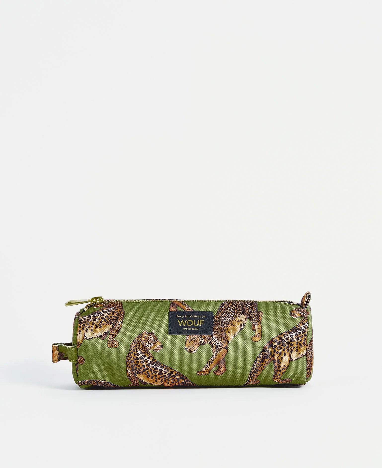 WOUF - Trousse OLIVE LEOPARD