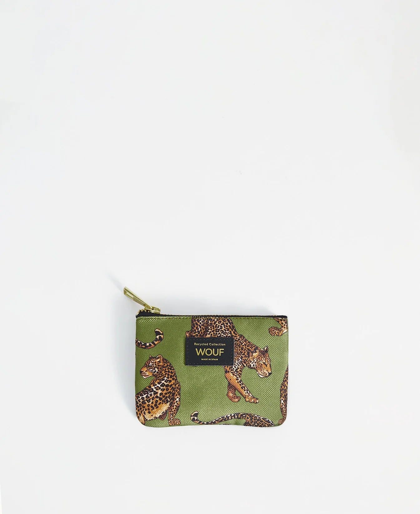 WOUF - Porte-monnaie OLIVE LEOPARD