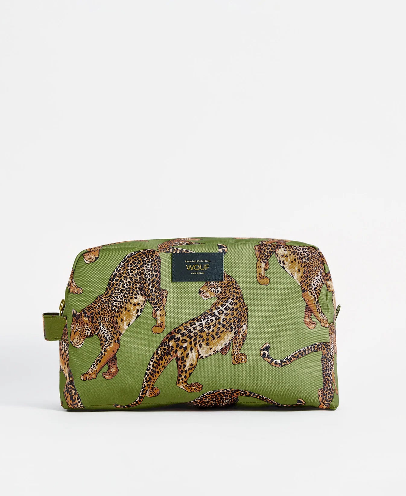 WOUF - Grande trousse de toilette OLIVE LEOPARD