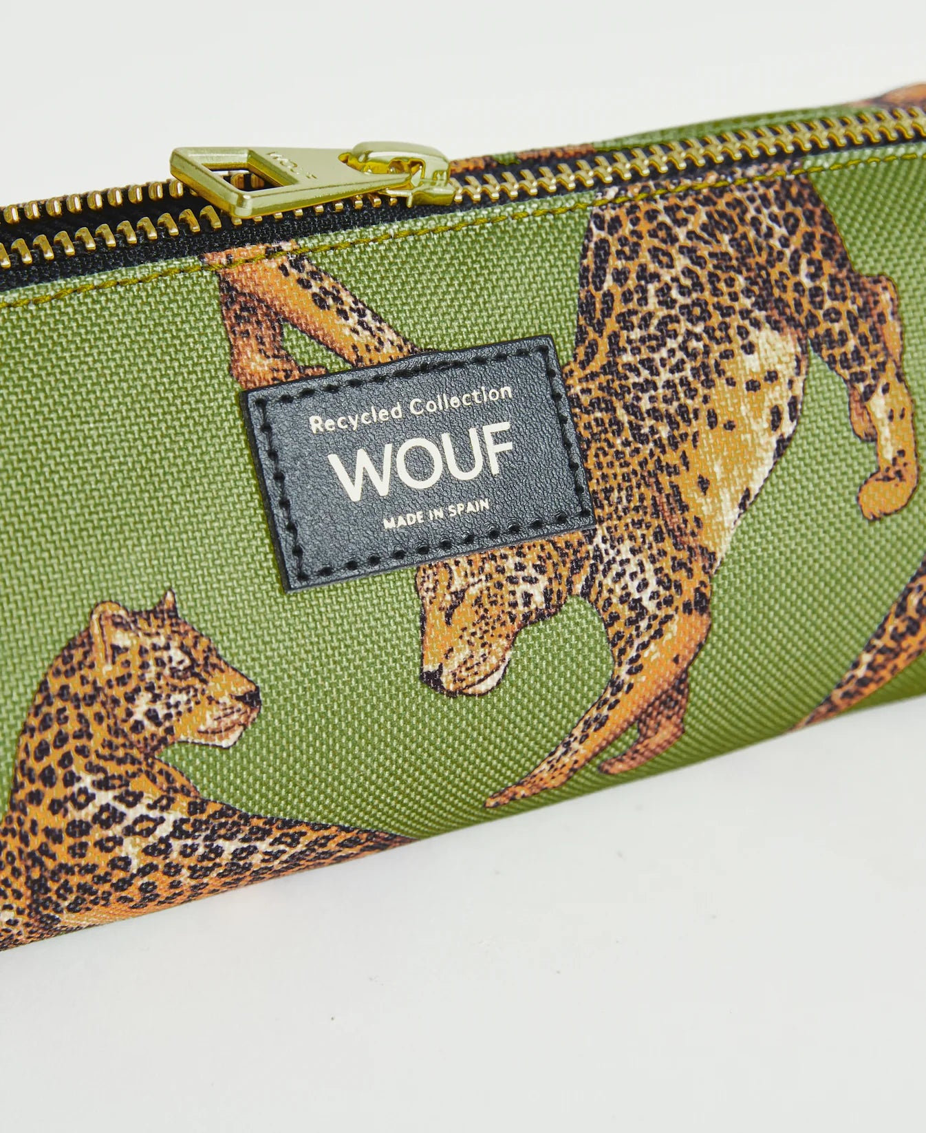 WOUF - Trousse OLIVE LEOPARD