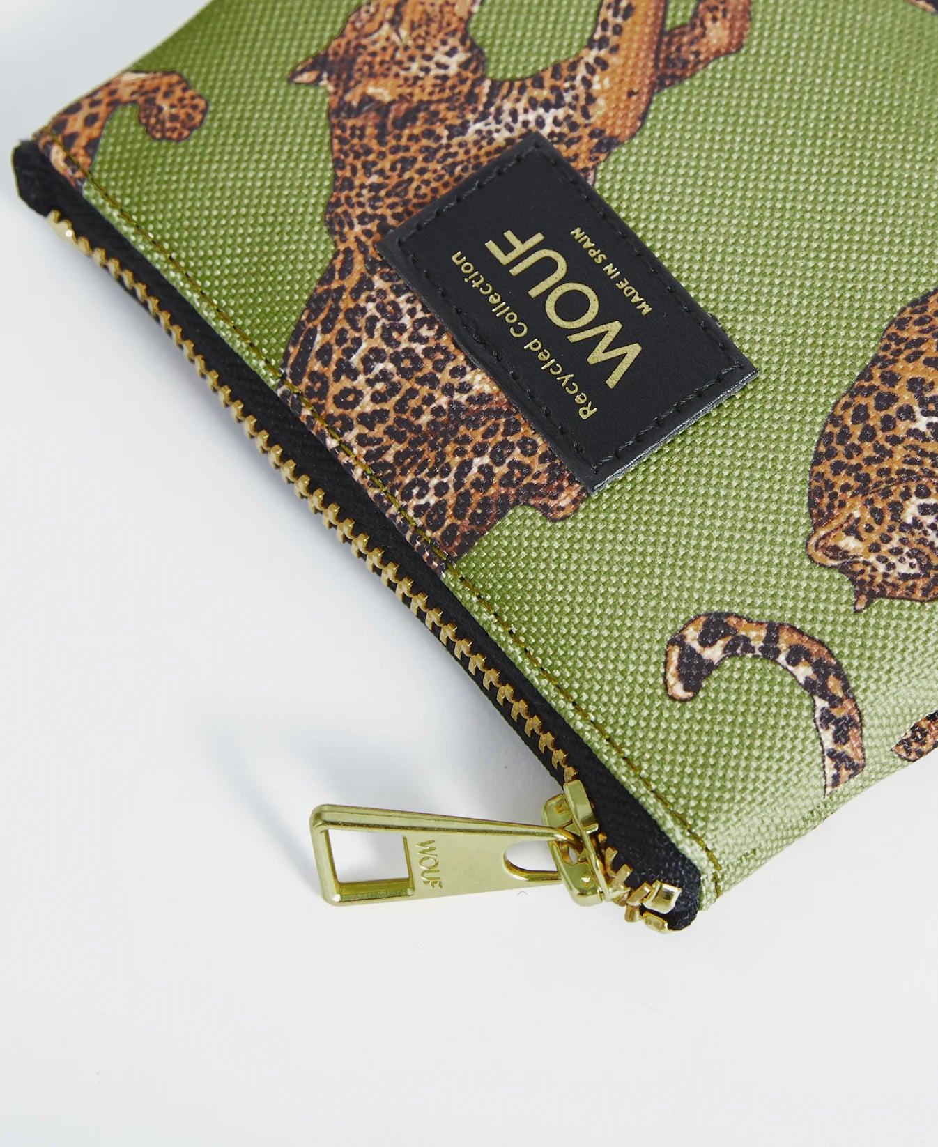 WOUF - Porte-monnaie OLIVE LEOPARD