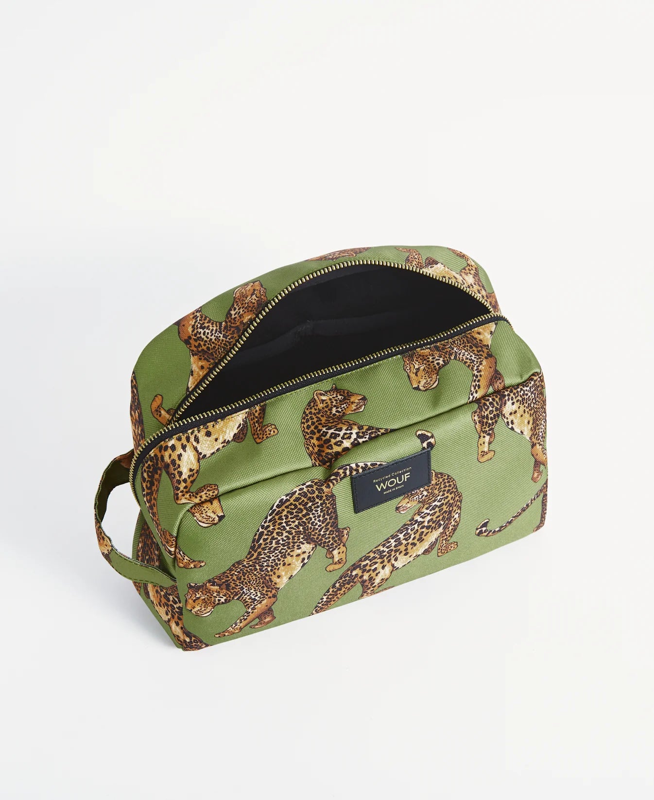 WOUF - Grande trousse de toilette OLIVE LEOPARD