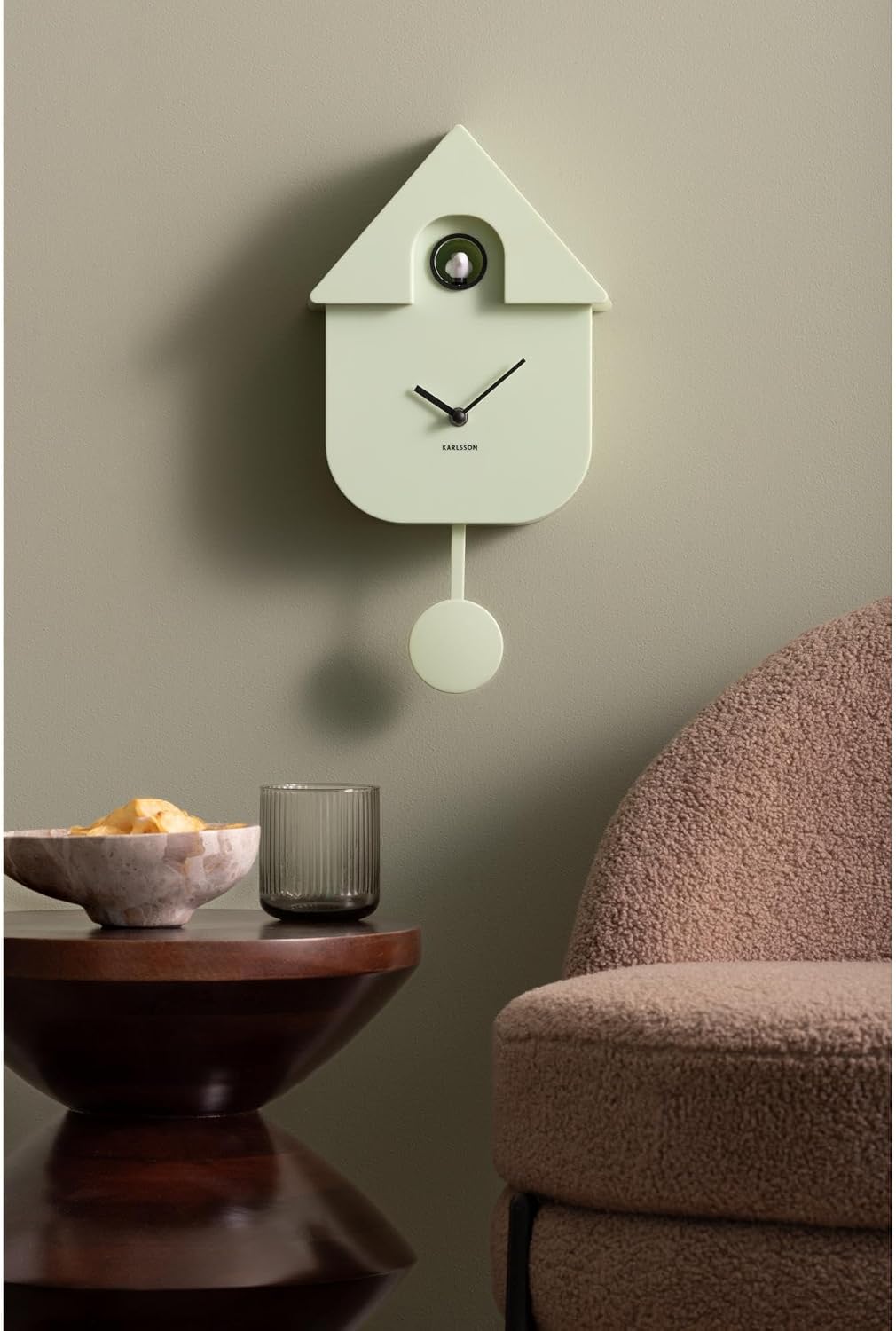 KARLSSON - Horloge CUCKOO Vert doux