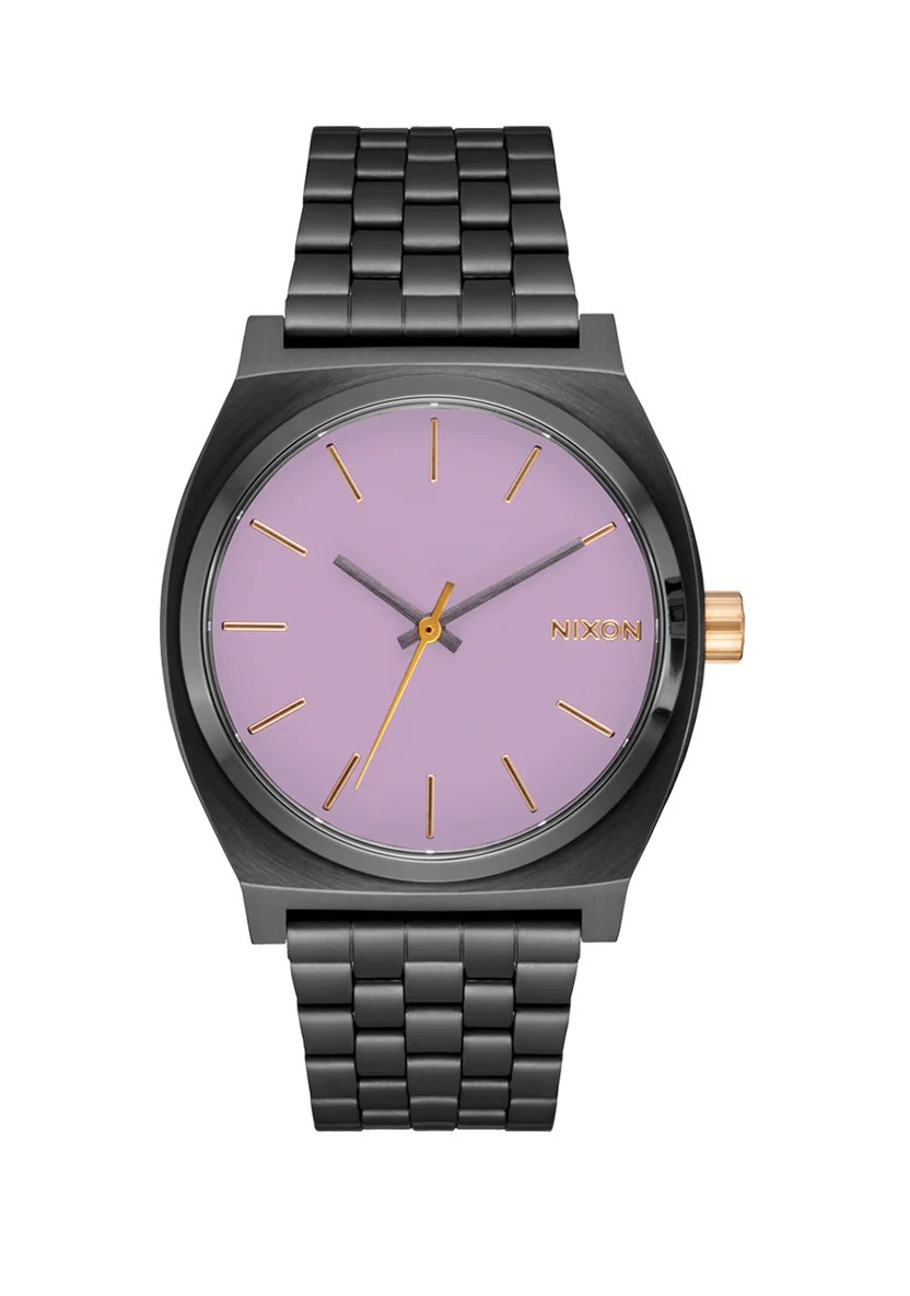 NIXON - Medium Time Teller - Gunmetal / Lavender / Gold