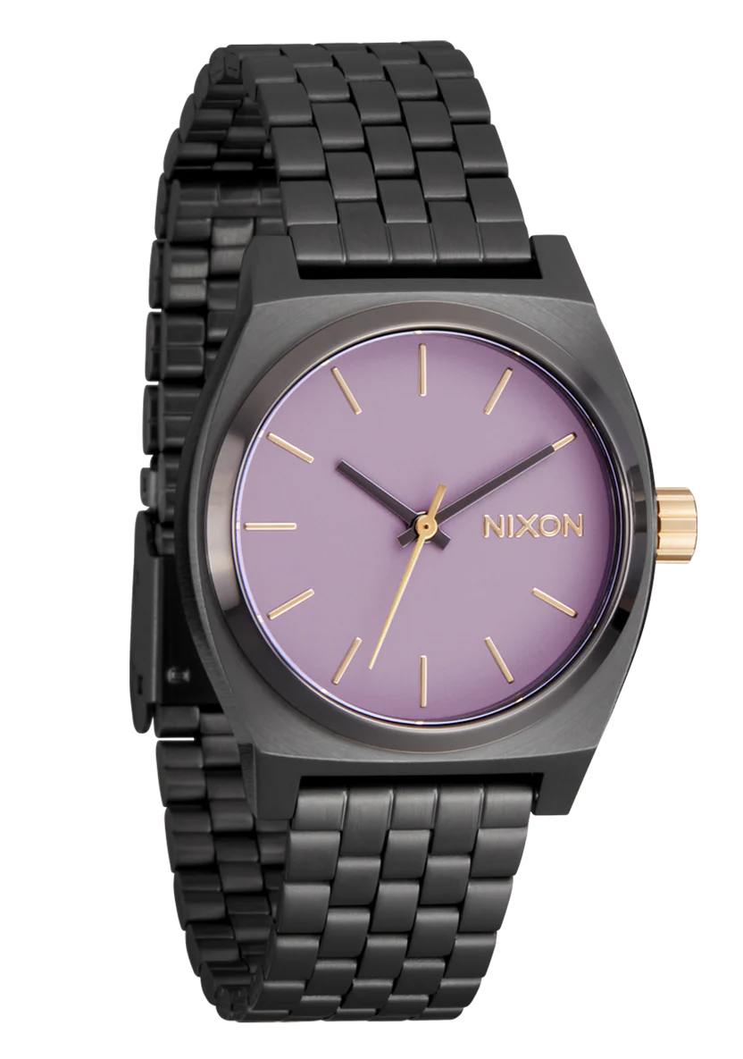 NIXON - Medium Time Teller - Gunmetal / Lavender / Gold