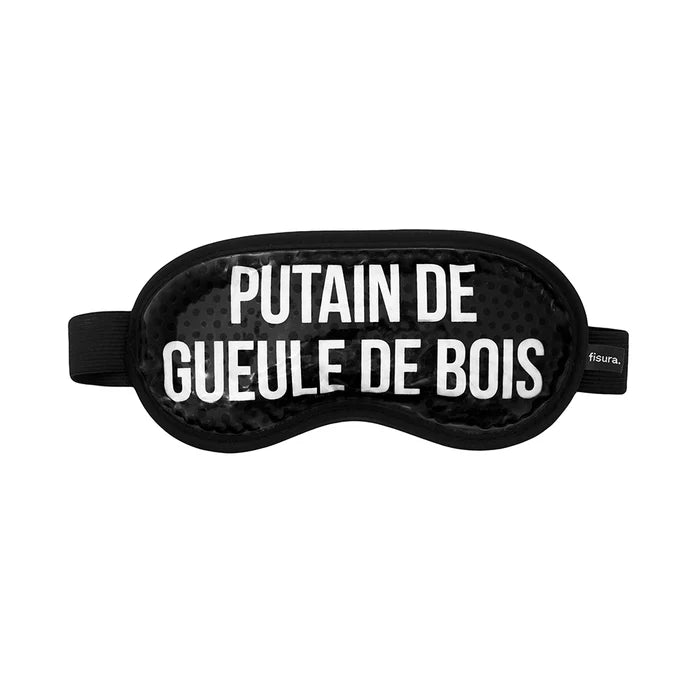 FISURA - Masque gel noir « Putain de geule de bois »