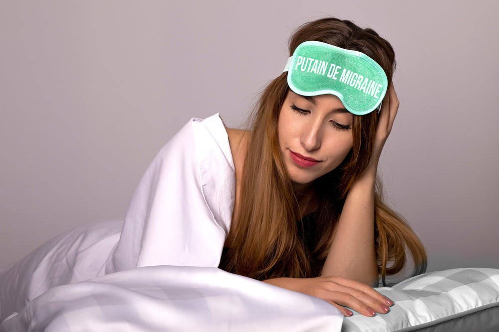 FISURA - Masque gel « Putain de migraine » vert menthe