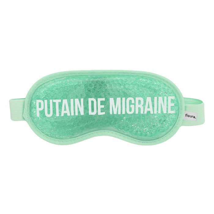 FISURA - Masque gel « Putain de migraine » vert menthe