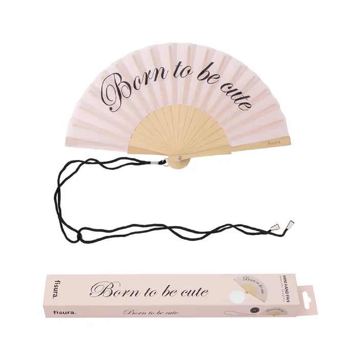 FISURA - Mini Éventail Rose Pâle BORN TO BE CUTE