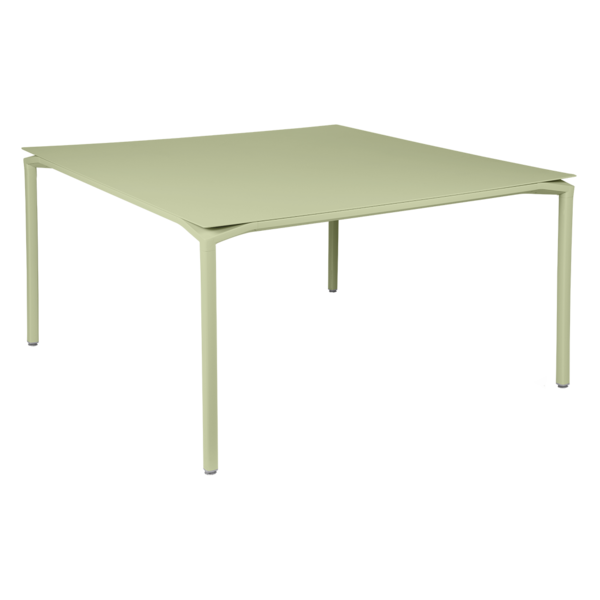 FERMOB - Table Calvi - 140x140cm - Vert tilleul