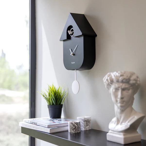 FISURA - Horloge CUCKOO Noir