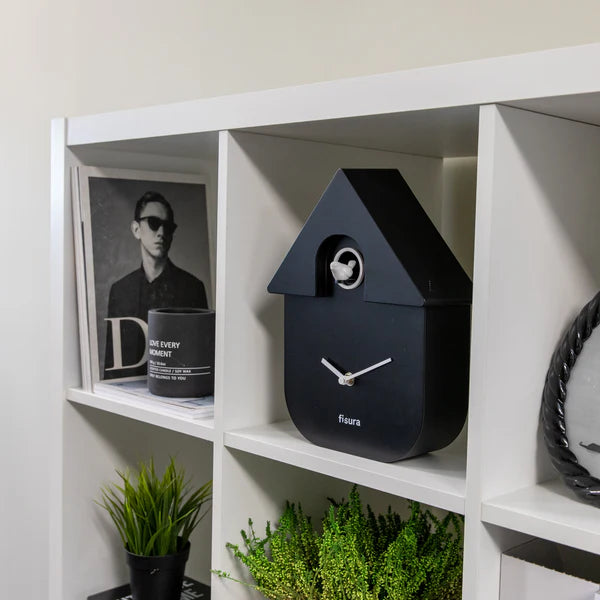 FISURA - Horloge CUCKOO Noir