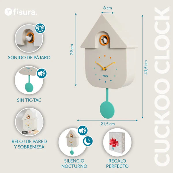 FISURA - Horloge CUCKOO Multicolore