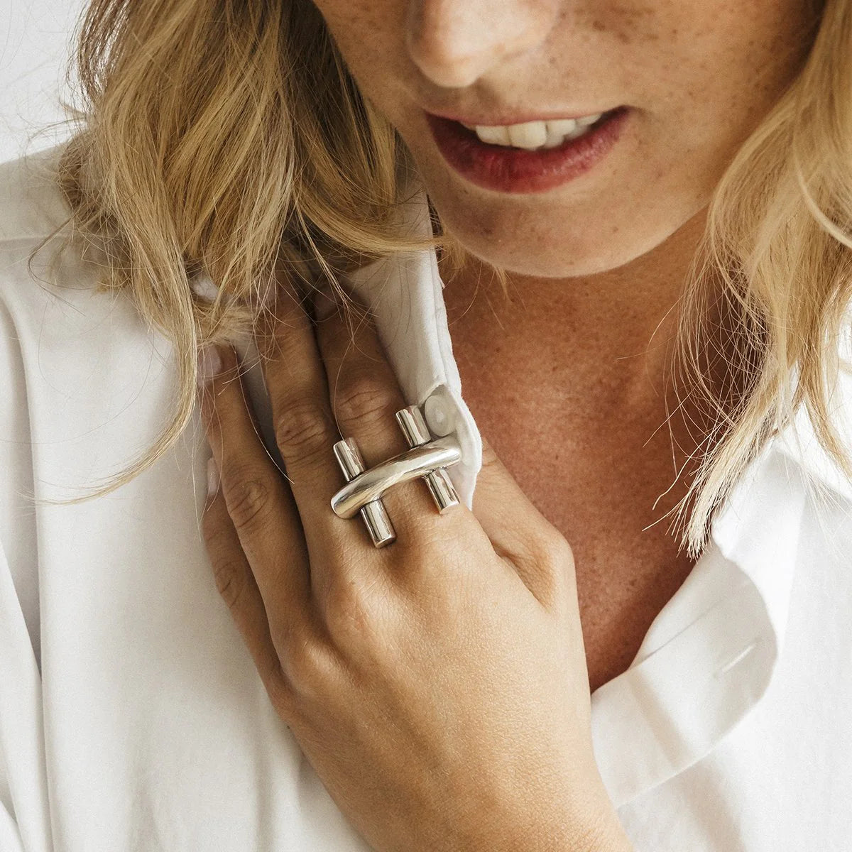 CXC - Bague BIT ST. MORITZ Argent T54