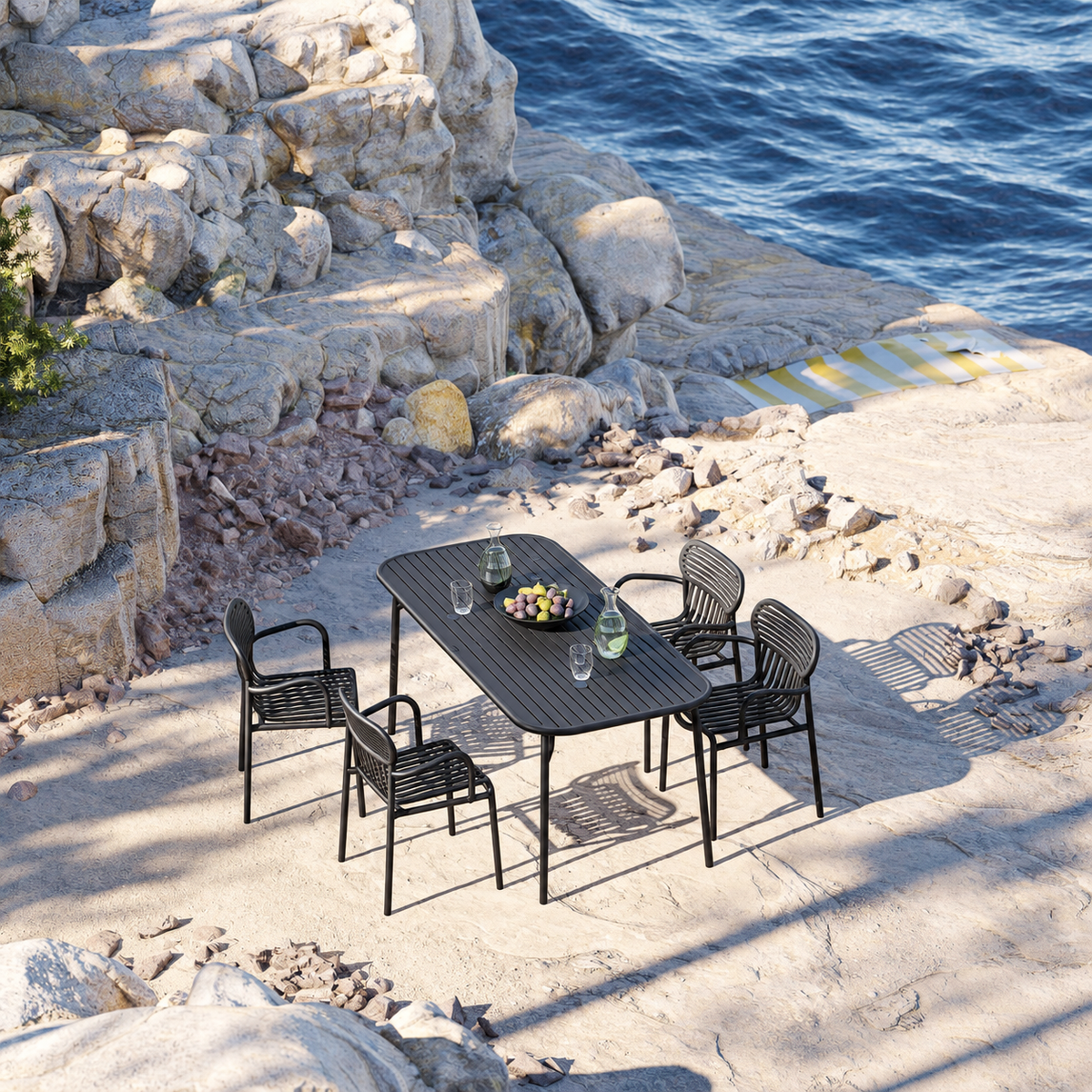 Petite Friture - Chaise WEEK-END Noir (vendues par 2)