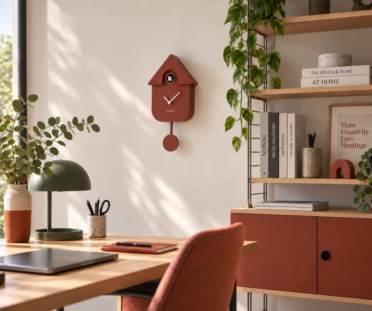 KARLSSON - Horloge CUCKOO Bordeaux