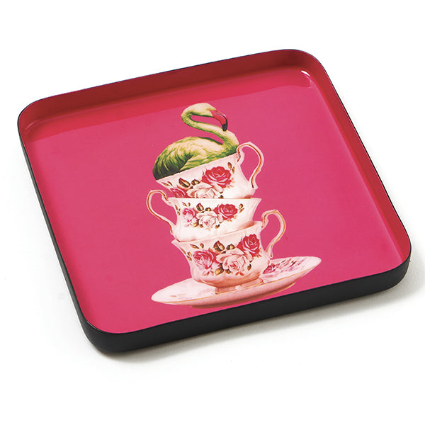 GANGZAI - Vide-Poche carré FLAMINGTEA