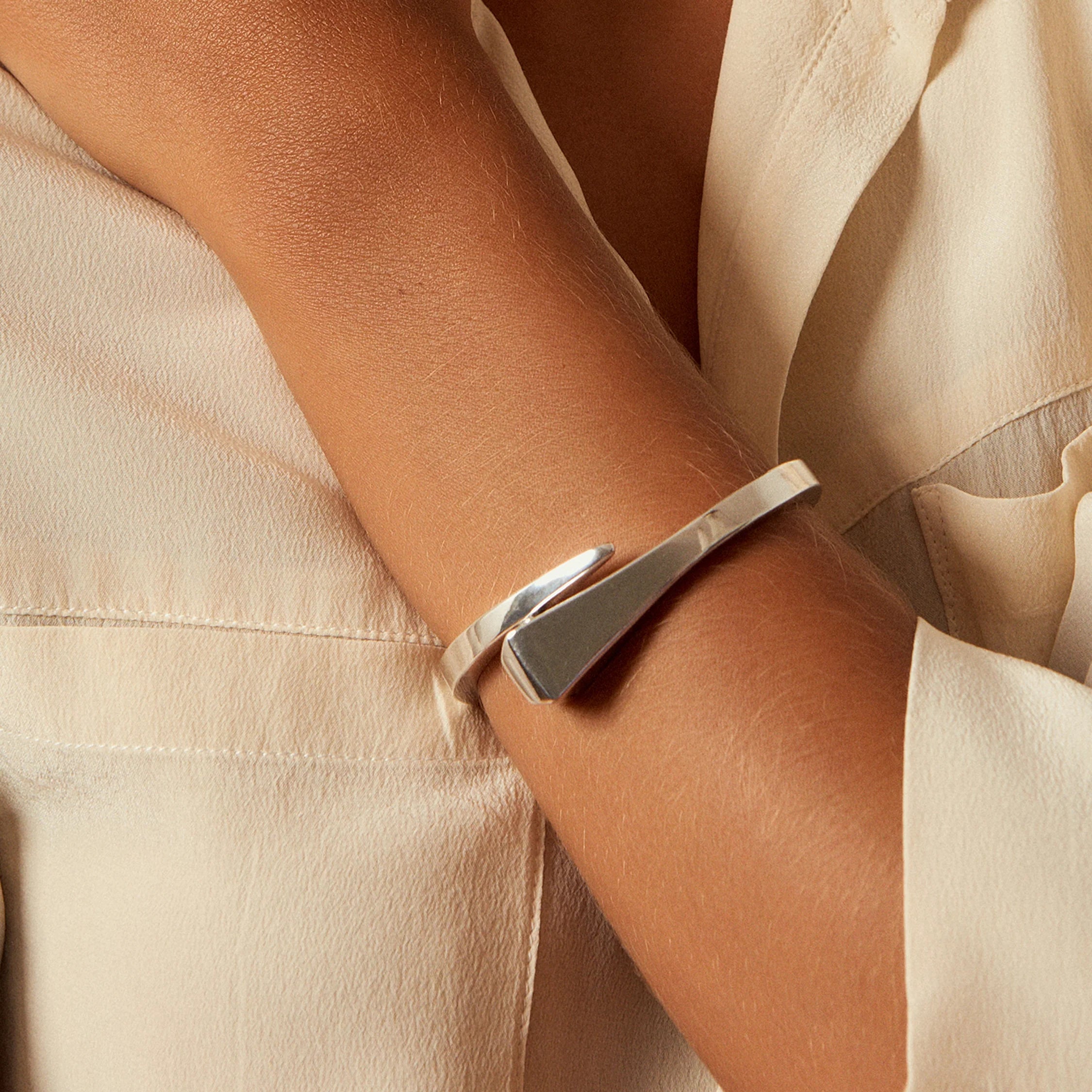 CXC - Bracelet CLOU Argent Taille L