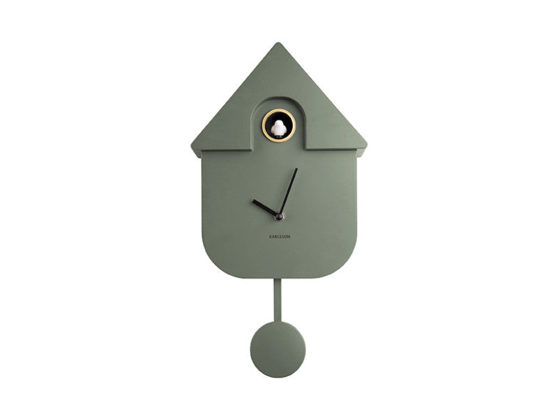 KARLSSON - Horloge CUCKOO Olive