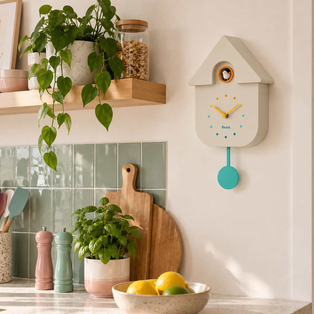 FISURA - Horloge CUCKOO Multicolore