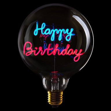 MESSAGE IN THE BULB - HAPPY BIRTHDAY