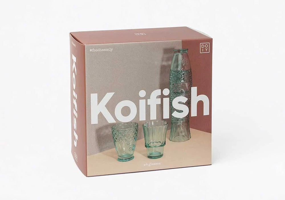 DOIY - Set de 4 verres empilables KOIFISH