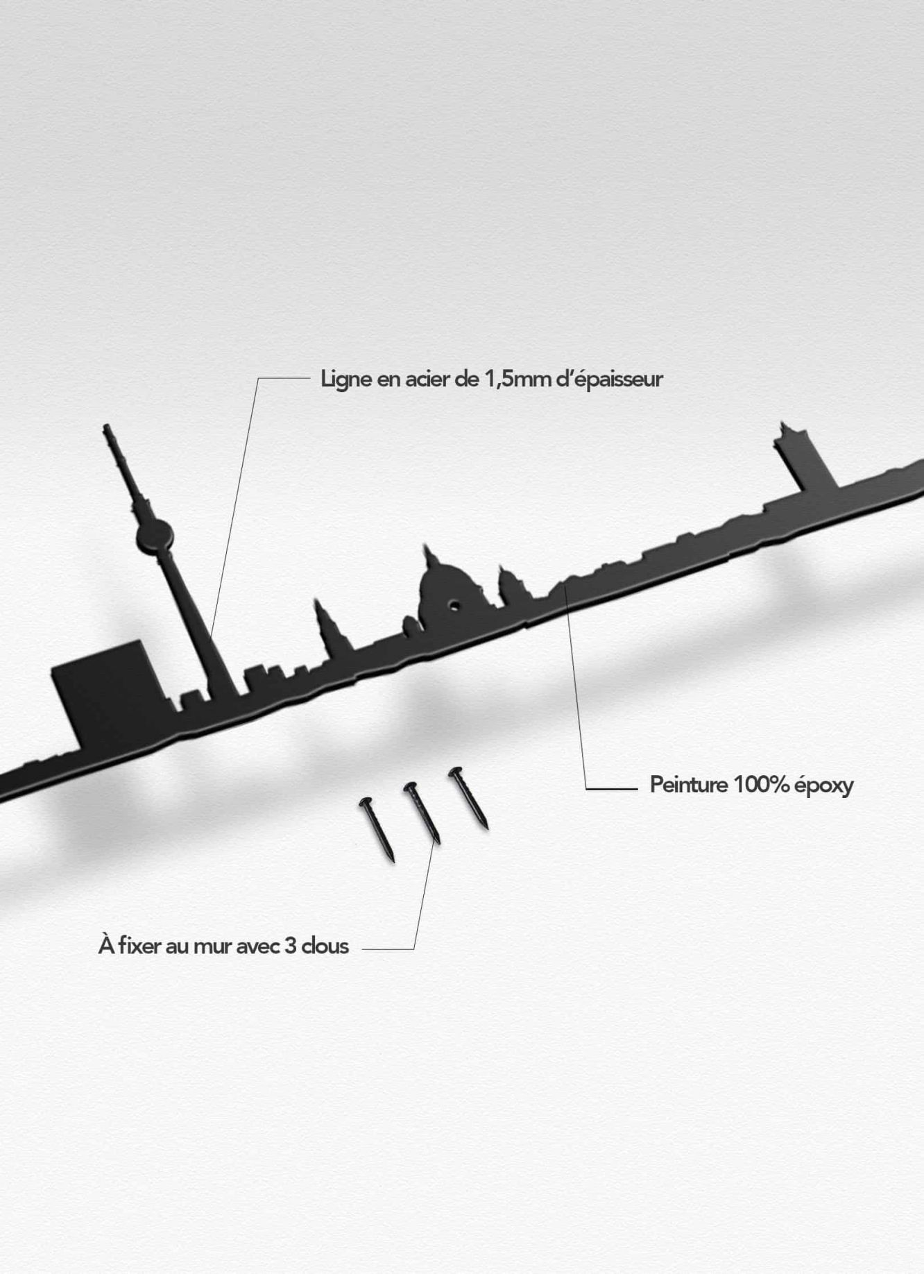 THE LINE - Berlin 50cm