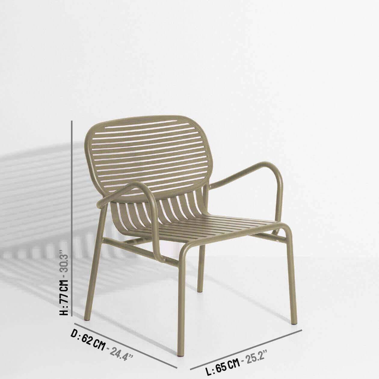 PETITE FRITURE - WEEK-END - fauteuil de jardin 5+1 gratuite - 10 couleurs disponibles